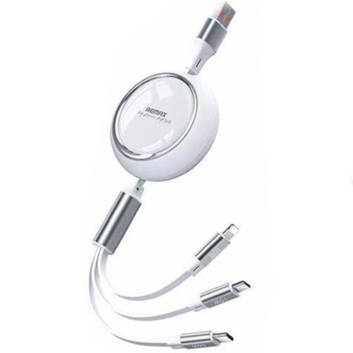 Remax Linon 3-in-1 Retractable Data Cable FAST charging - Picture 4 of 5