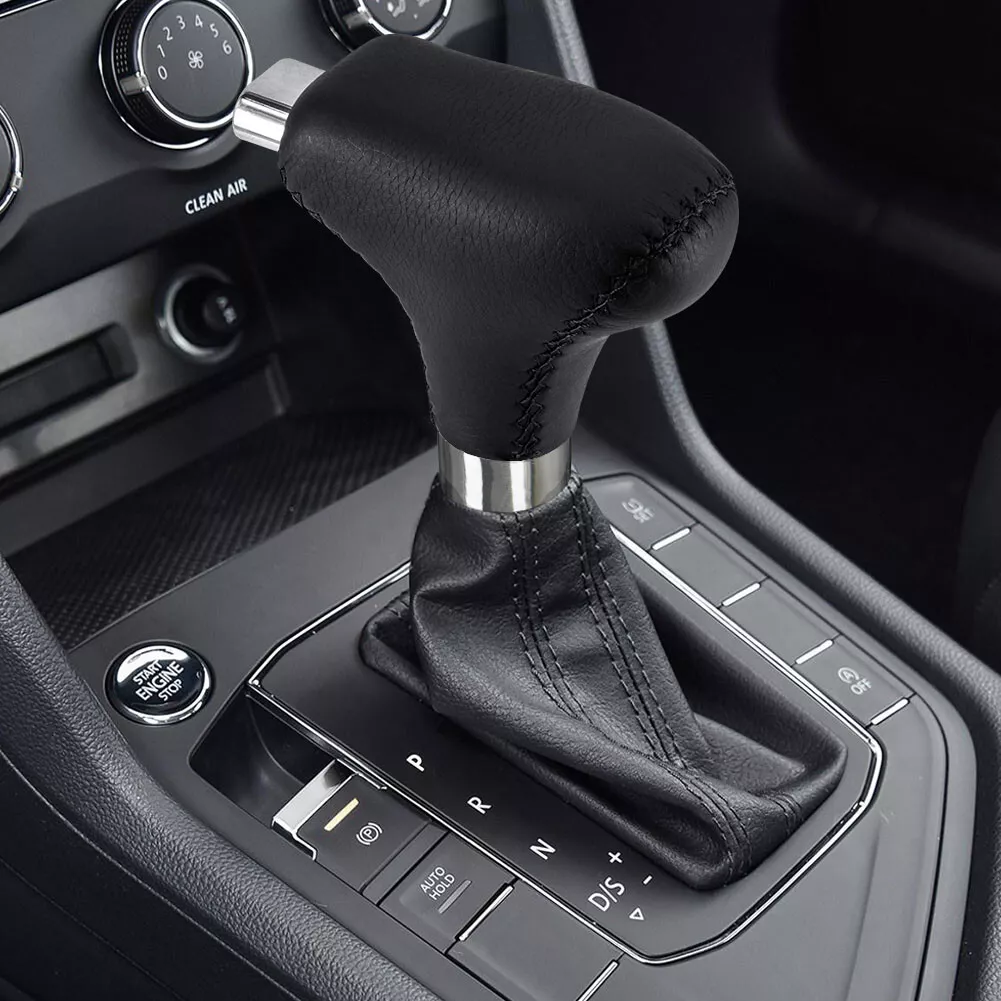 Car Gear Shift Cover Leather Shift Lever Cover Gearbox Shifter Knob  Protector Automatic Transmission Handle Stick Case Styling