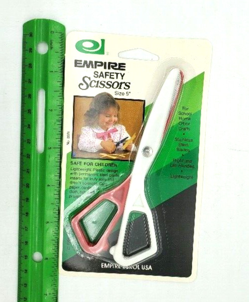 Empire Berol Safety Scissors 5" LOT OF 12, StainlessSteel Blade Right/Left China