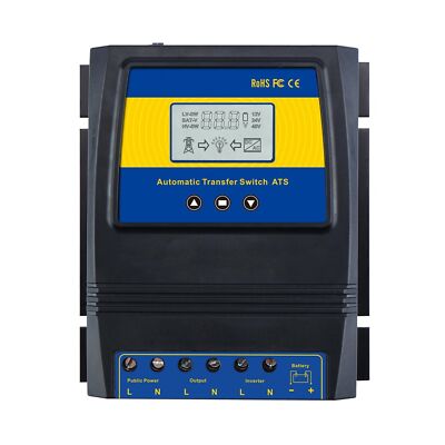 MOES Dual Power Controller 50A 5500 Watt Automatic Transfer Switch for Off Gr...