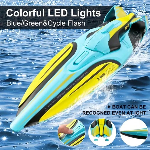 Kids Outdoor Racing Ship Toy Gift RC Boat Remote Control Speed Boat Collection - Picture 221 of 244