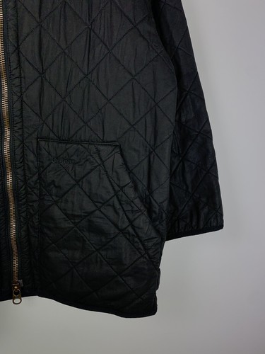 Barbour Polar Quilt Vintage Herren Fleece gefütterte PU beschichtete Jacke Gr. 46" 118 cm - Bild 8 von 15