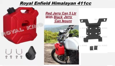 Roter ''Kanister & Halterung'' passend für Royal Enfield Himalayan 411 BS6