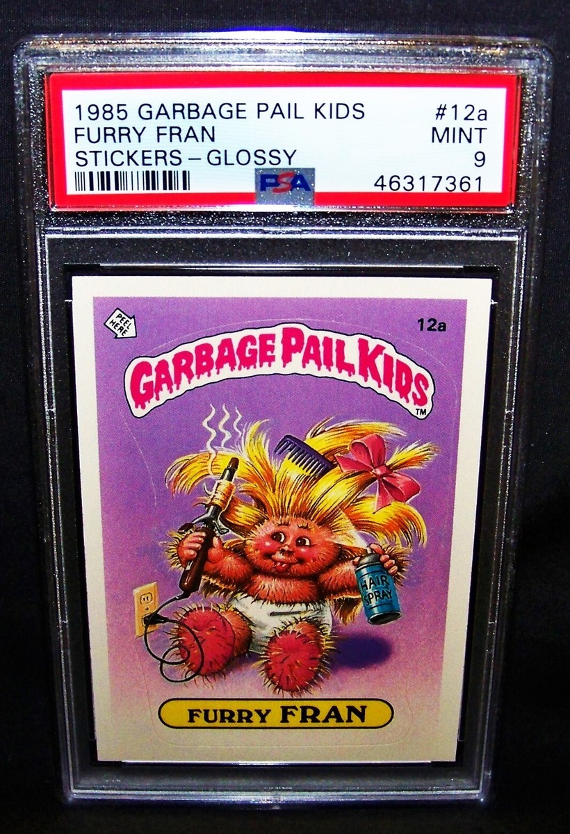 GARBAGE PAIL KIDS, 1985, 1st Series, #12a Furry FRAN - GLOSSY, OS1
