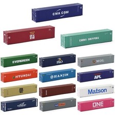 Evemodel N Gauge 45ft 1:160 Shipping Container 45' Cargo Box with Magets C15010