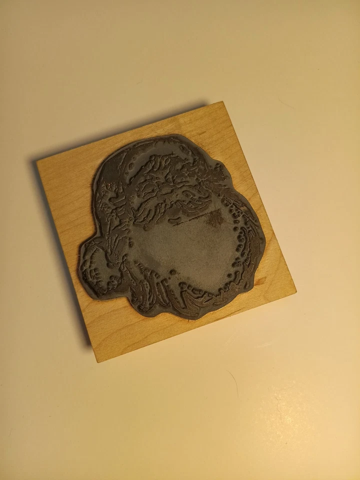 Estampilla de goma Art Impressions Q-2503 grande cara de Santa Navidad Foto 4 de 4