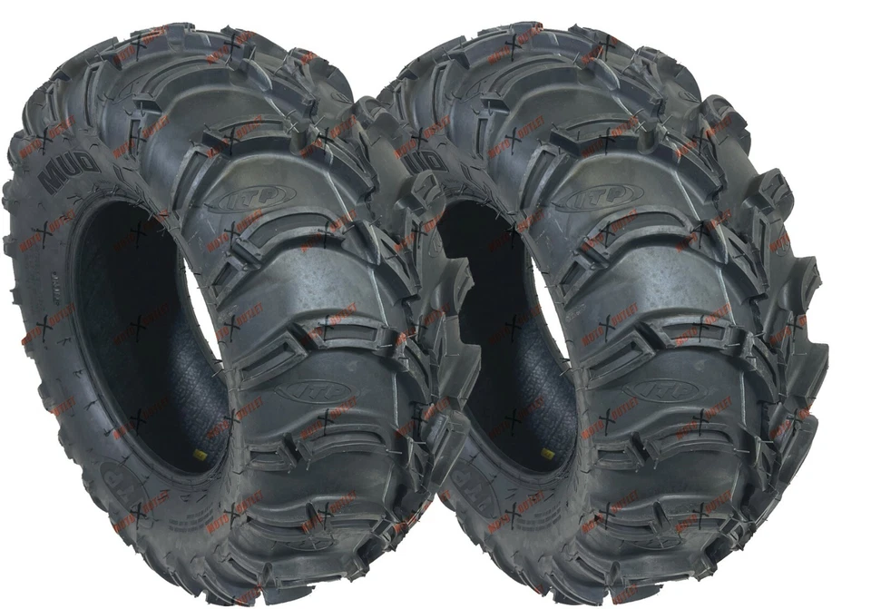 ITP Mud Lite 25x8-12 25x10-12 Atv Tires Set of 4 Mudlite 25x8x12 25x10x12 6 Ply - Image 3 of 4