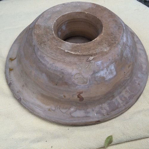Antique French cheese Separating tian bowl Making straining Curds pottery brown - Picture 3 of 12