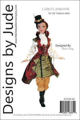 Like Clockwork Steampunk Pattern for 16'' Fashion Alex Dolls Madame Alexander