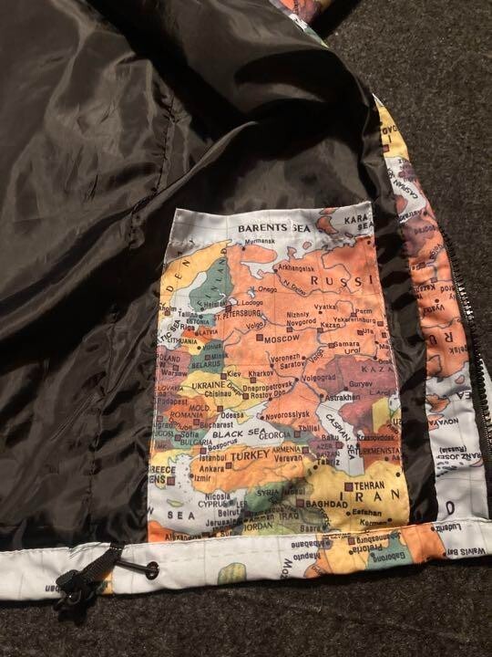 Supreme The North Face Expedition Coaches Jacket Map Design Supreme The North Face Expedition Coaches Jacket Map Design
