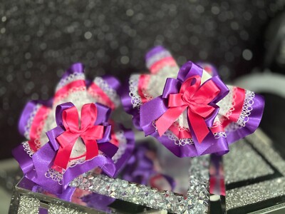 Fette abgestufte Schicht Rüsche Rüsche Tutu Knöchelsocken Prinzessin blau rosa Jazziejems 