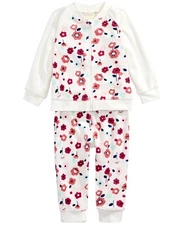 First Impressions Baby Girls Floral-Print Jacket & Jogger Pants Set 12 months