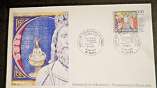 FRANCE 1996 FDC 1° jour BAPTÊME DE CLOVIS DE LA GAULE A LA FRANCE TIMBRE 3024