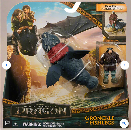 Paquete de 2 figuras de acción Dreamworks Cómo entrenar a tu dragón Gronckle y patas de pez - Imagen 16 de 22