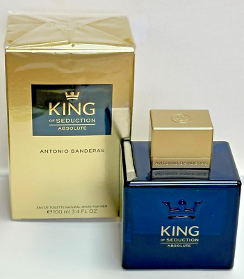 KING OF SEDUCTION ABSOLUTE BY ANTONIO BANDERAS FOR MEN 3.4 OZ EDT SP NEW SEALED