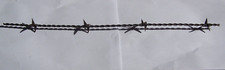 Antique Barbed Wire Strand 18" Long 4 point plate 2 strand wire tight twist