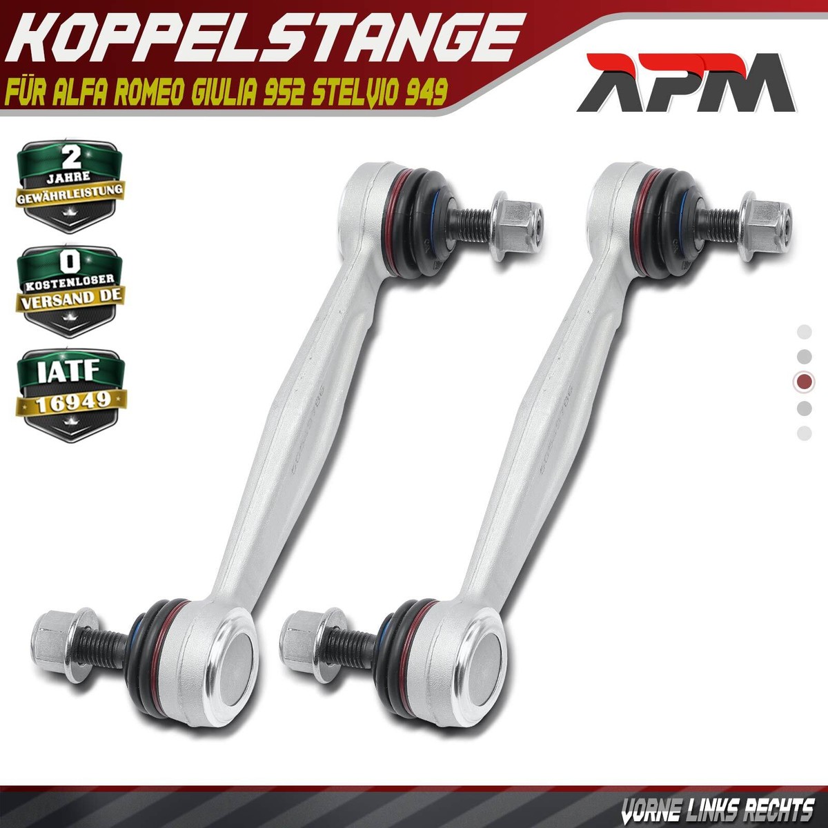 2 Febi Barres D'Accouplement Avant Pour Audi A1 AE Seat Cordoba Skoda