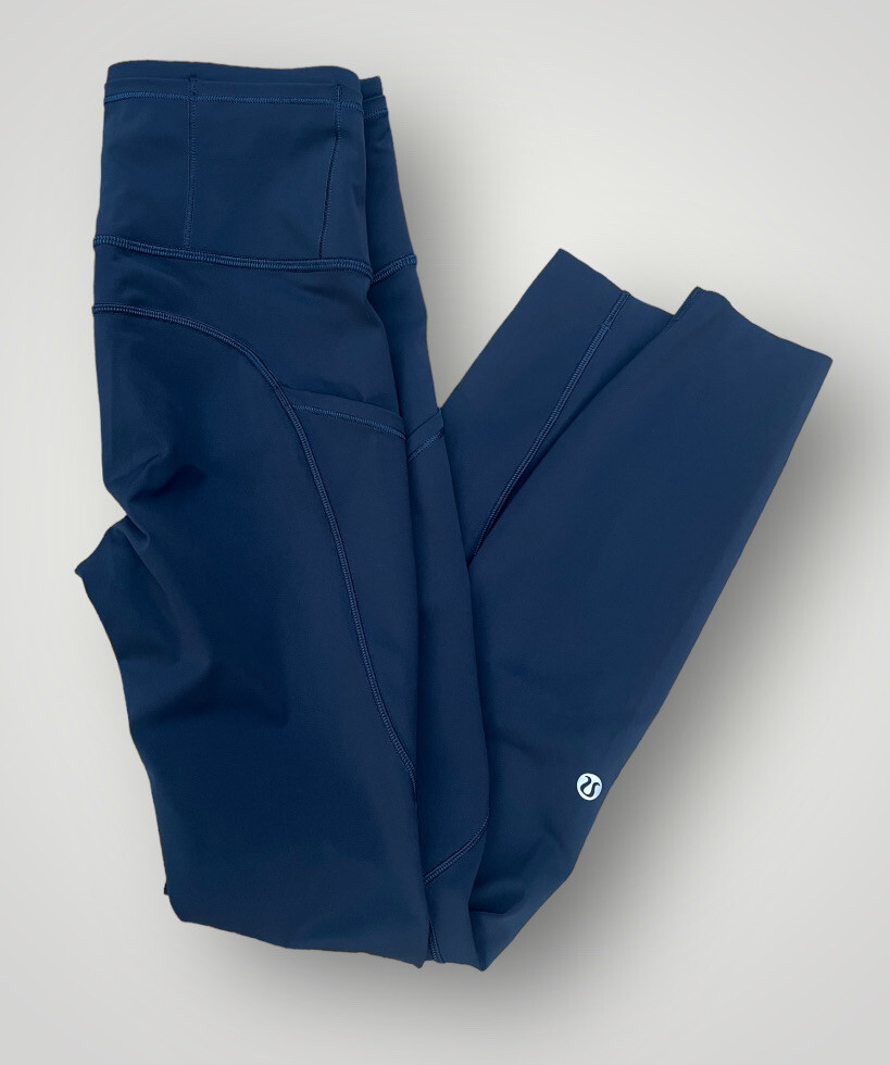 ヨガ lululemon - lululemon pants size4 *outlet* Lululemon Jogger Pants Women's Navy Blue Sz 4 Nulux High