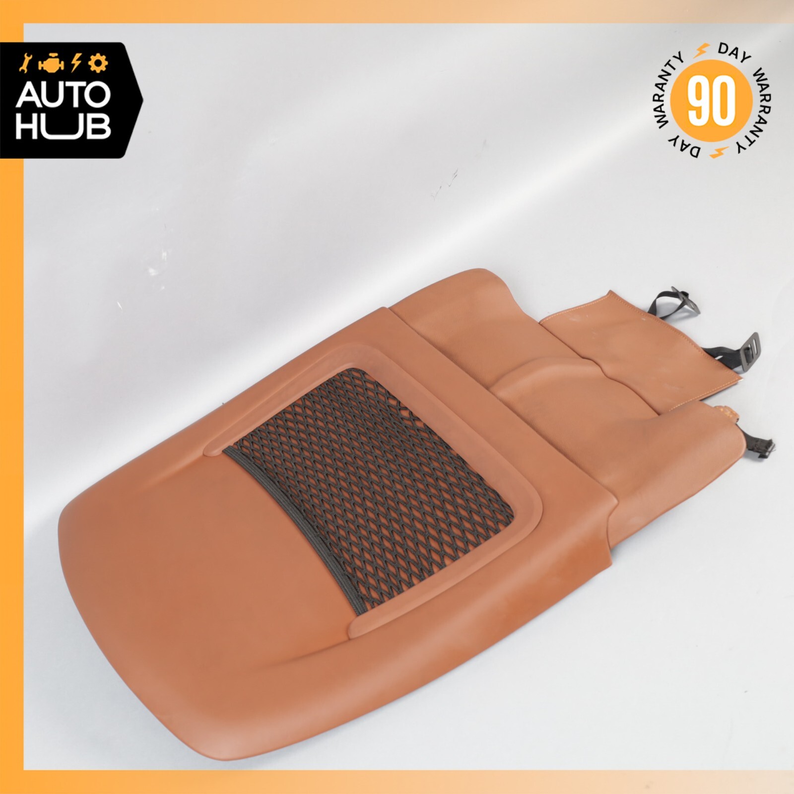 14-17 Maserati Ghibli M157 Front Left Driver Side Seat Back Cover Brown OEM 51k