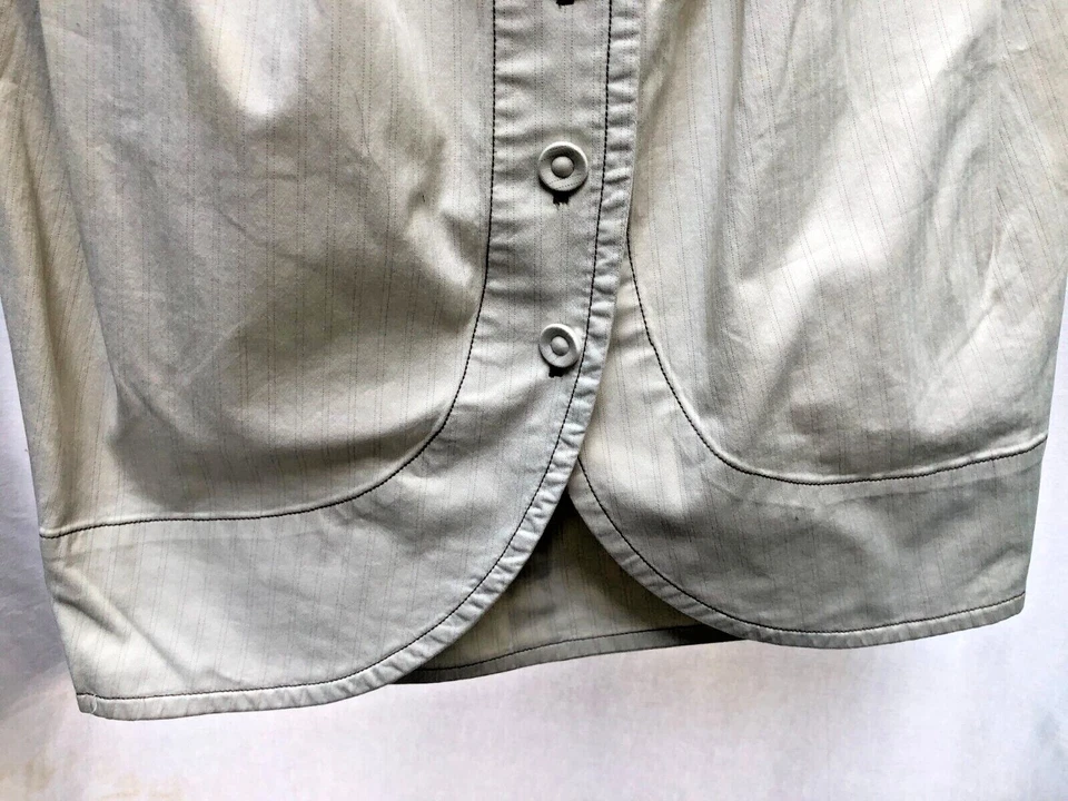 Marc by Marc Jacobs женская юбка размер 8 с белый тюльпан кнопки плиссированные эластичной - Изображение 3 из 4