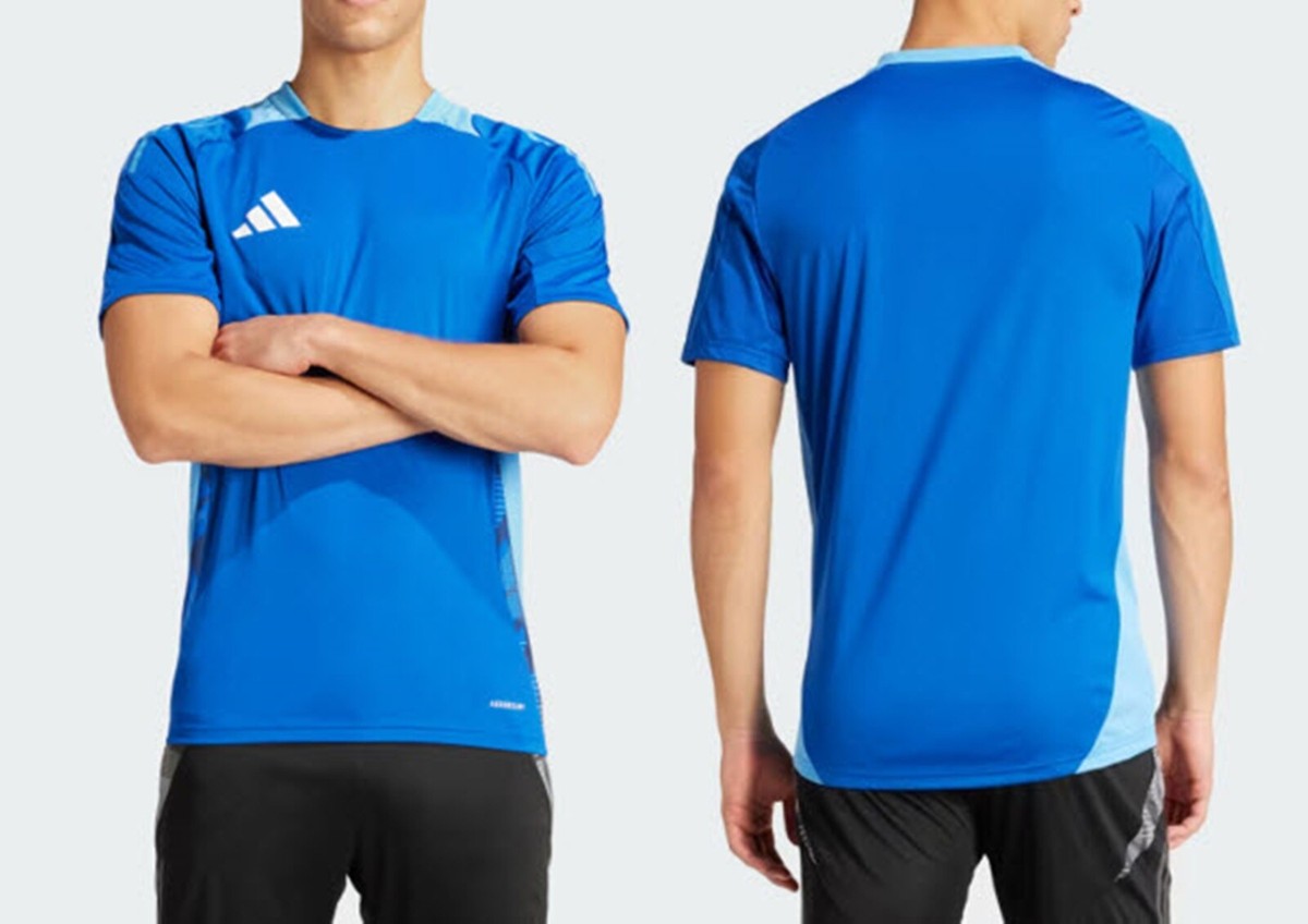 Adidas Men TIRO 24 Competition T-Shirts Blue Training Tee Shirt