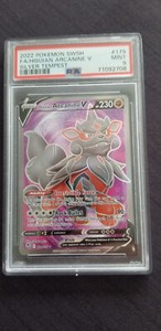 PSA 9 MINT Hisuian Arcanine V | 179/195 Full Art  Silver Tempest Pokemon TCG 308