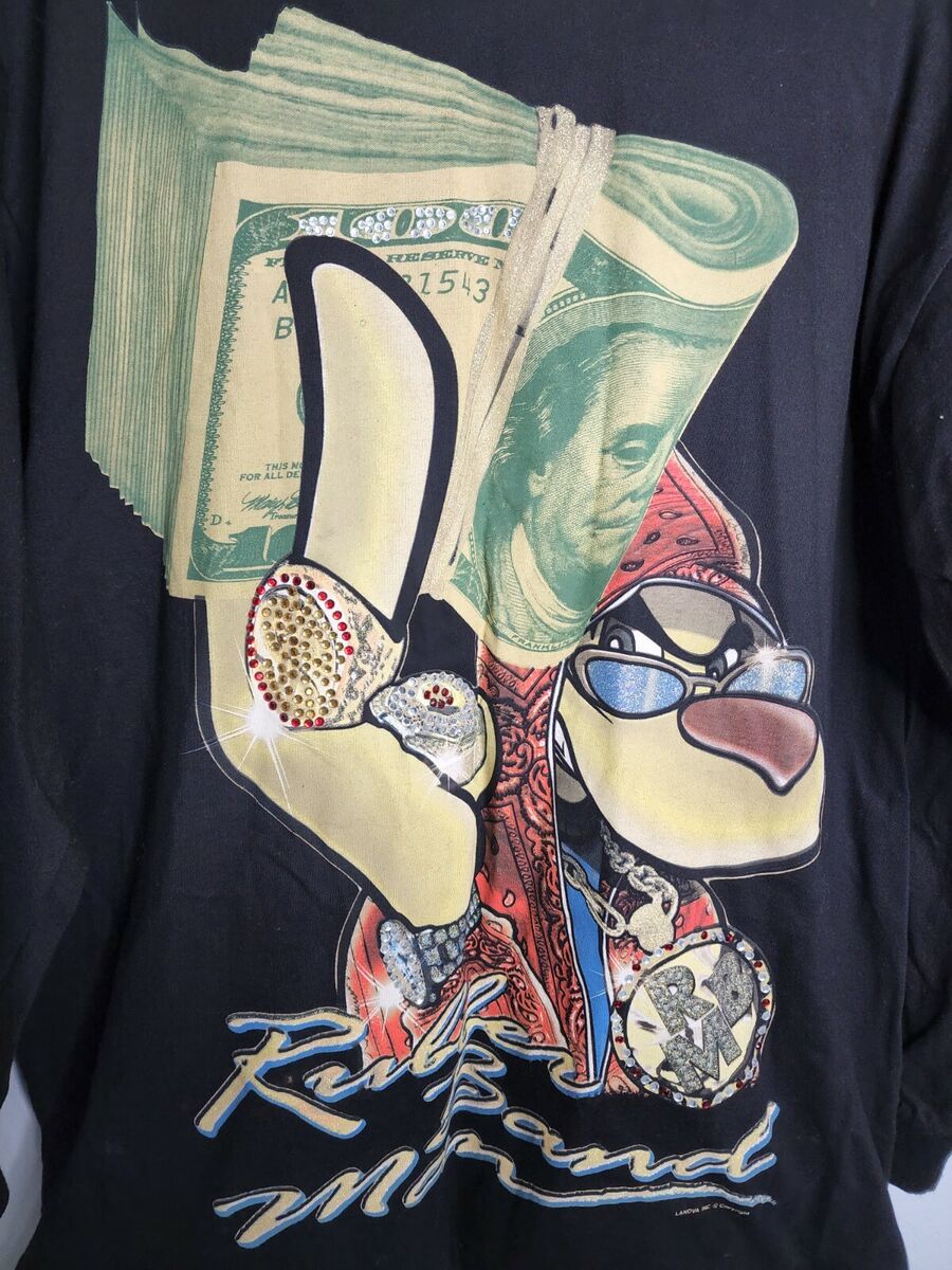 VTG 2000s Y2K Mens 2XL Rubber Band Man Hip Hop Bling Money VTG 2000s Y2K Mens 2XL Rubber Band Man Hip Hop Bling Money