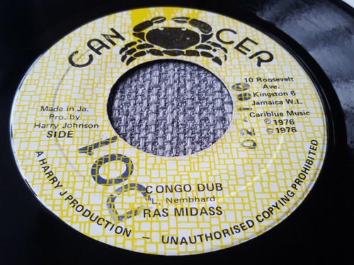 RAS MIDASS KUDE A BAMBA / CONGO DUB JA CANCER 1976 7" EX - Picture 2 of 3