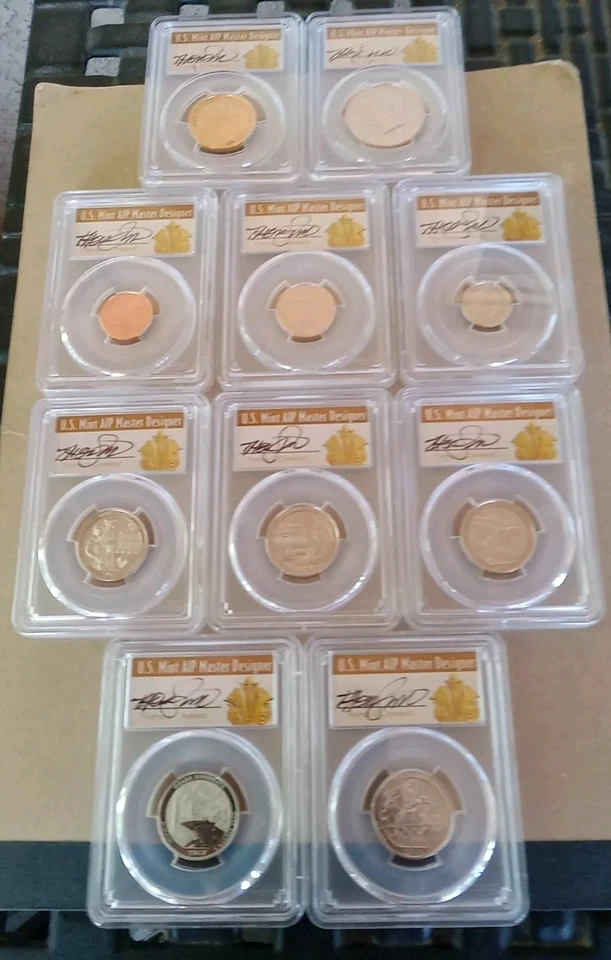 2017 Enhanced Unc 10 PC Set PCGS SP70 FDOI Art Deco Thomas Cleveland - Image 2 of 4