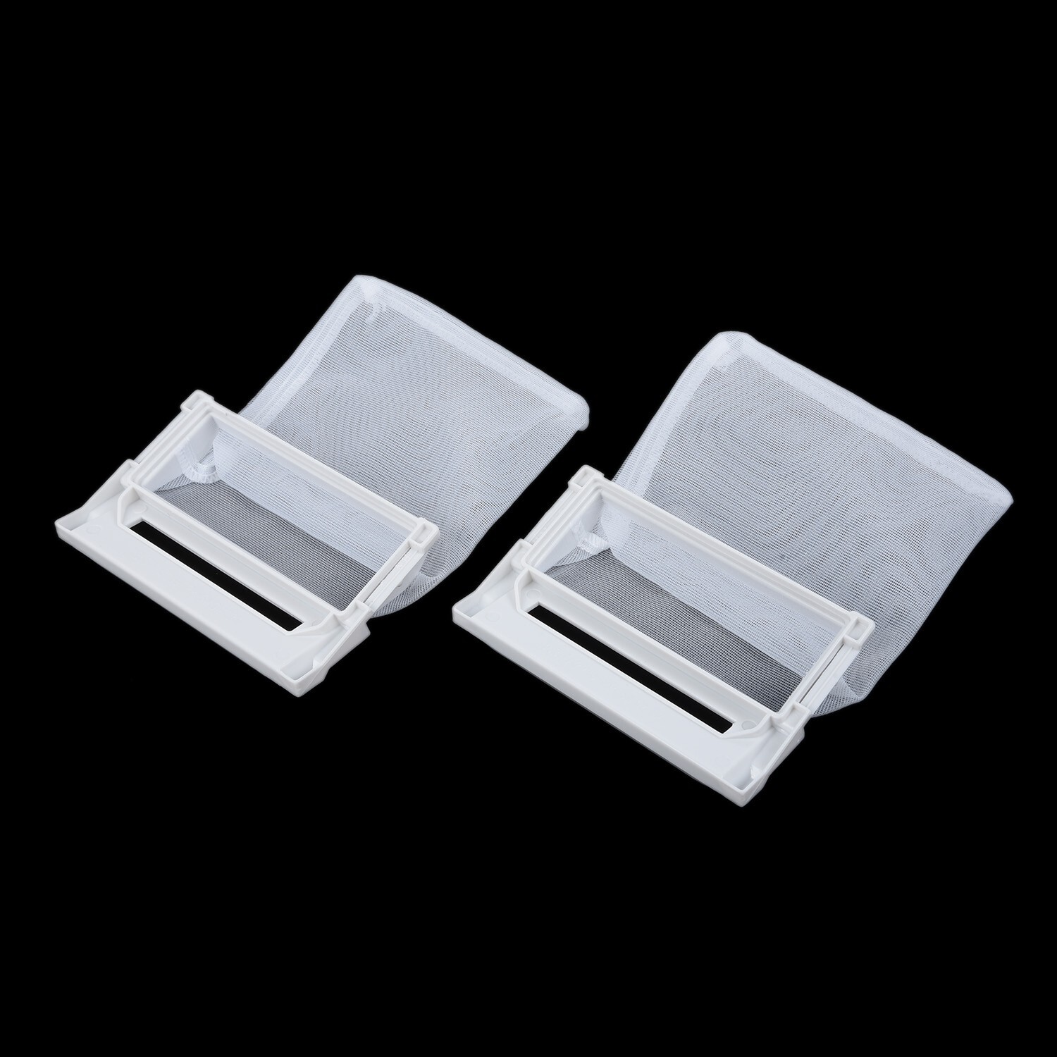 Washing Machine Filter Bags ABS Light Gray 140*100mm 2pcs Kits Laundry