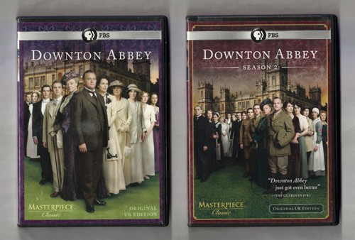 DOWNTON ABBEY Two 3-Disc DVD Sets Seas 1 & 2 Original UK Edition Bonus Features - Foto 1 di 11