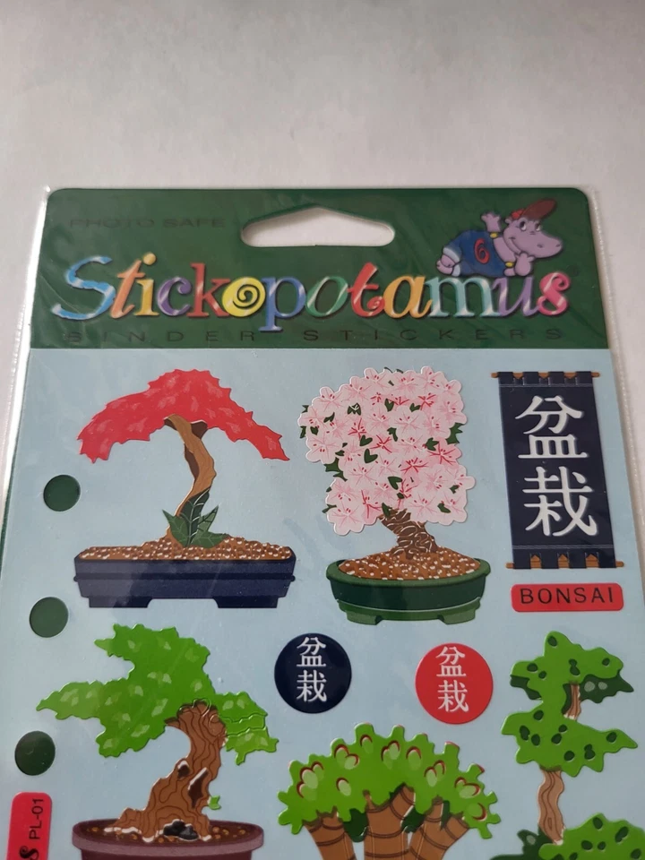 Hoja adhesiva japonesa BONSAI árbol stickopotamus tema Japón decoración asiática Foto 4 de 4