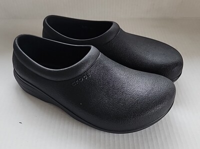 crocs ladies dress shoes Crocs At Work Women's Black Flat Shoes