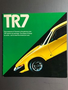 1975 Triumph TR7 Showroom Advertising Sales Folder Brochure - RARE! Awesome L@@K