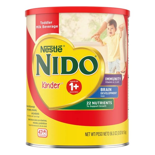 Nestle NIDO Kinder 1+ Toddler Milk Beverage 56.3 oz - 3.52 lbs