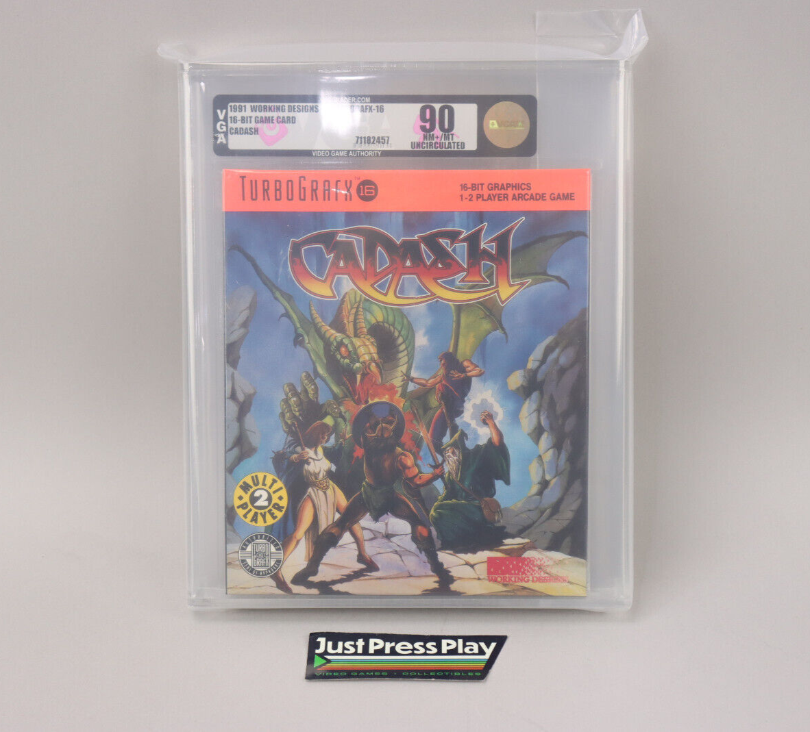 Cadash TurboGrafx-16 TG16 Working Designs Sealed VGA Gold 90 NM+/