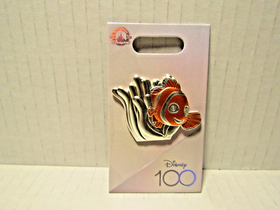 Finding Nemo Disney 100 Collectible Authentic Platinum Pin with Mickey Head Back