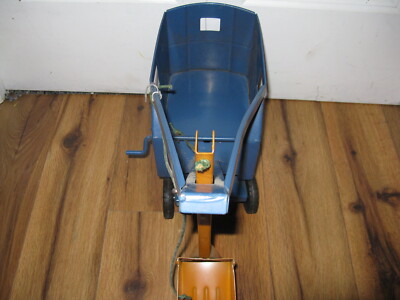 Antique VTG 1950s Buddy L Steam Shovel Blue and Orange