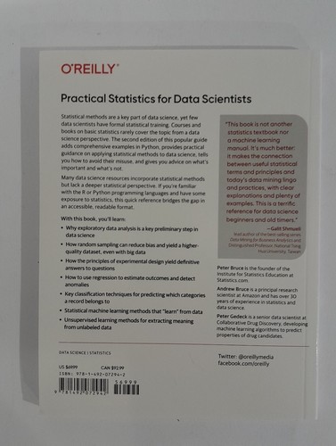 Practical Statistics for Data Scientists: 50+ Essential Concepts Using R and... - Picture 3 of 5