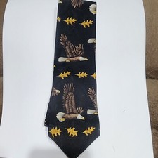 VTG Endangered Species Tie "Bald Eagle" Marc Dennis 1996 100% Silk Made in USA