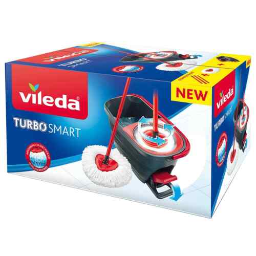 Vileda Turbo Smart Spin Mikrofaser Mop und Eimer Set 🙂 SCHNELLER VERSAND 🙂 - Bild 1 von 2