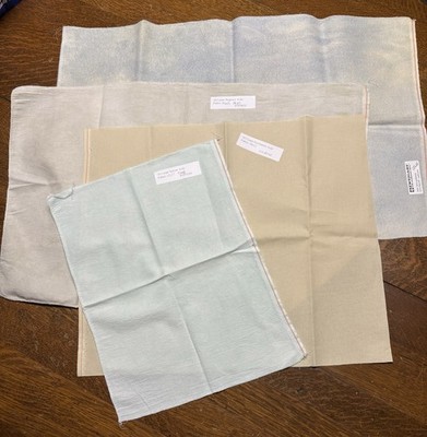 Lot Of 4. Aida Fabric 16 Count Assorted Colors
