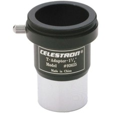 93625 1.25 Inch Universal SLR or DSLR Camera T-Adapter, Silver/Black