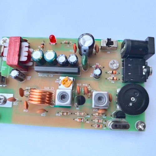 2X(1 Stück Kurzwellen-AM-Radiosenderplatine 21 MHz Kristall-W-Antennenset (7291 - Zdjęcie 8 z 8