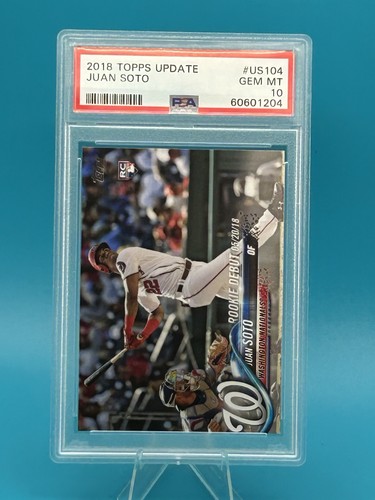 Graded 2018 Topps Update JUAN SOTO #US104 Rookie Baseball Card PSA 10 Mint