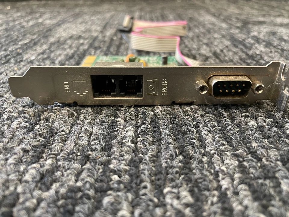 PCIe 56K Fax Modem MR/I MRG REV:01 w/ RJ11 Port Made in Taiwan Board Untested - Image 3 of 4