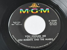 LOU ROBERTS & THE MARKS: YOU FOOLED ME - NM 1965 NORTHERN SOUL FUNK 45rpm MGM