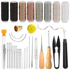 BAGERLA Upholstery Repair Sewing Kit Heavy Duty Sewing Kit with Awl Tools, Seam