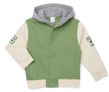 BRAND NEW Wonder Nation Boys Little Bomber Hoodie Jacket Green Size 7