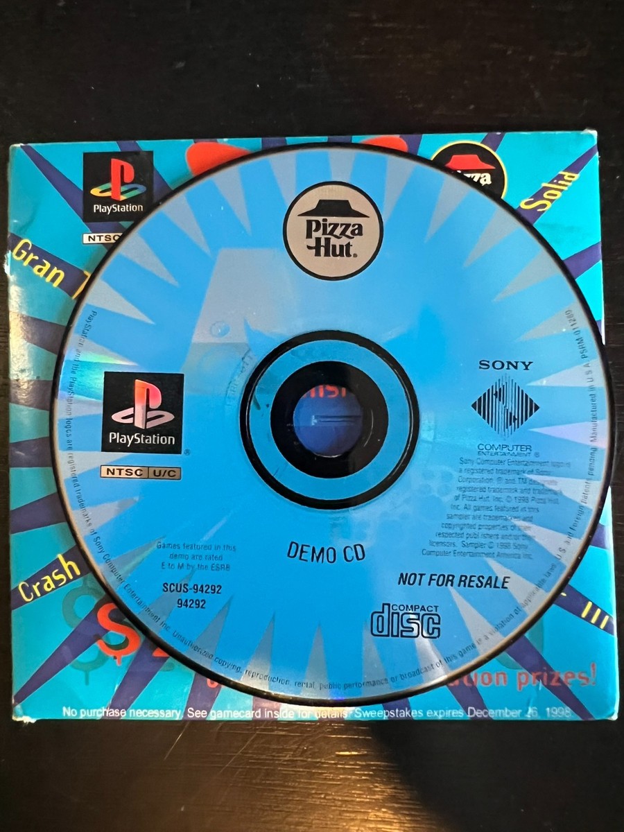 Pizza Hut Demo Disc (PlayStation 1 PS1) Tested - With Original